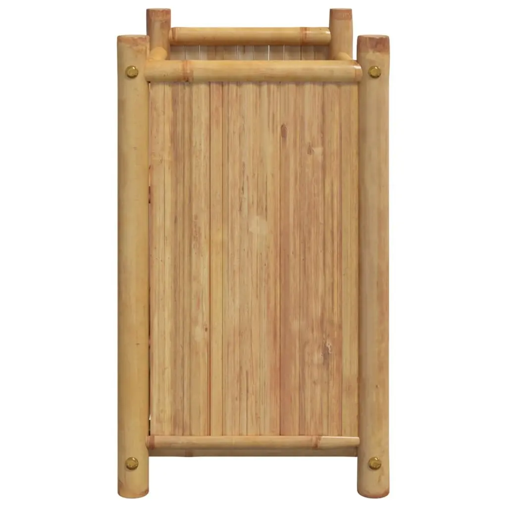 Bamboo Planter Box 50x30x50 cm Brown Outdoor Decor