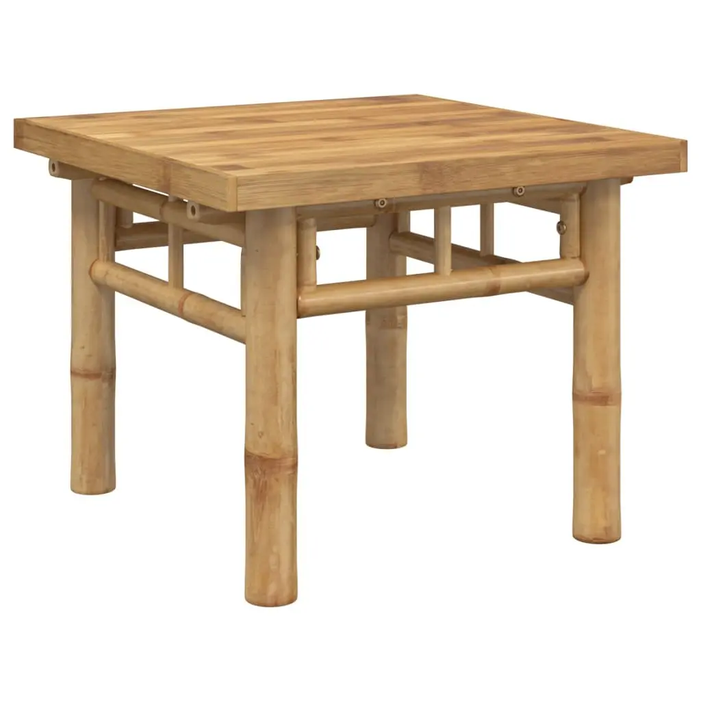 Brown Bamboo Slat Coffee Table 45x45x35 cm