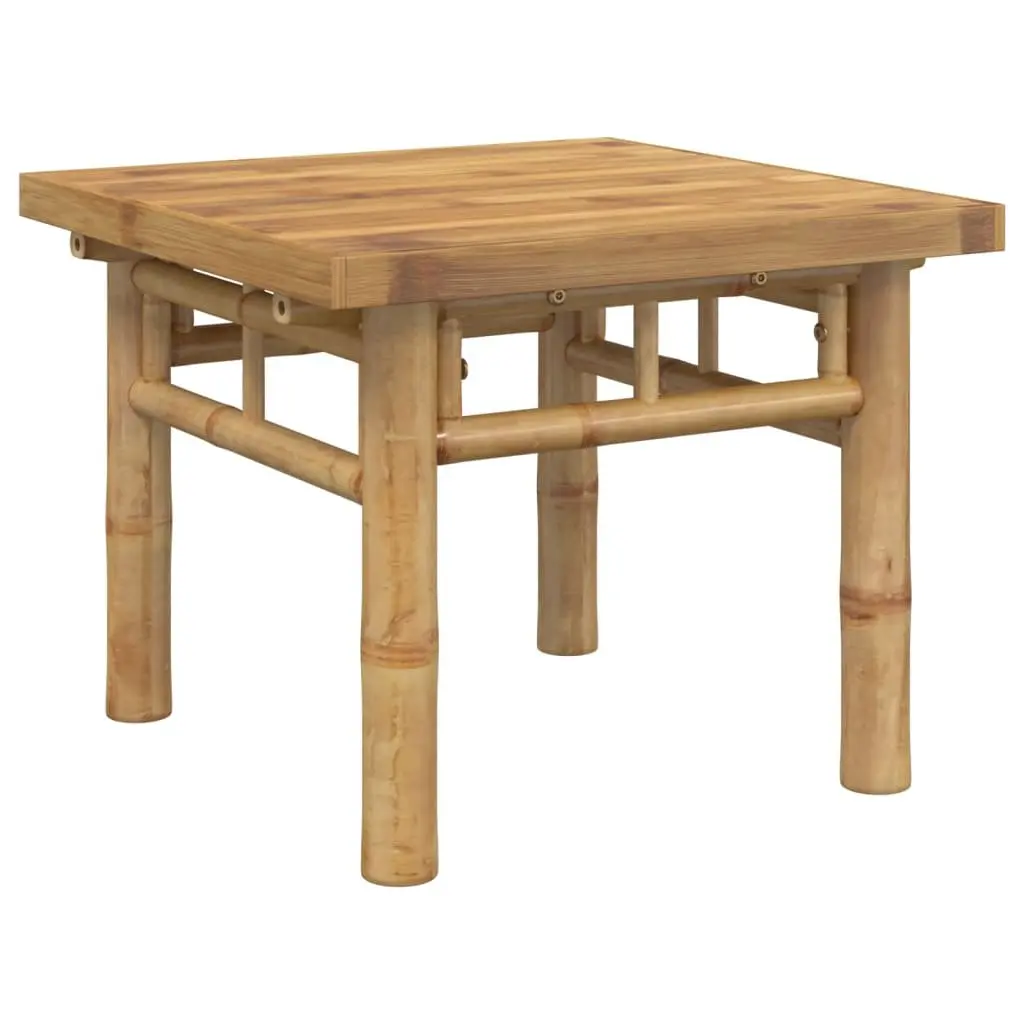 Brown Bamboo Slat Coffee Table 45x45x35 cm
