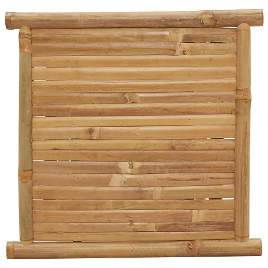Brown Bamboo Coffee Table with Storage