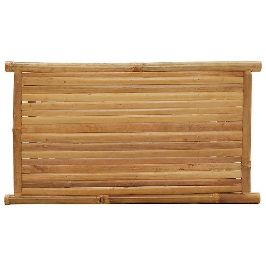 Brown Bamboo Coffee Table with Storage 70x40x35 cm