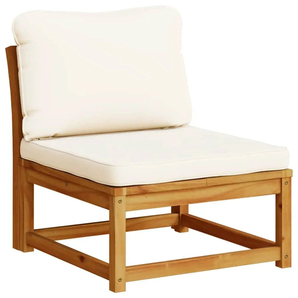 Solid Wood Outdoor Modular Sectional Sofa with Cushions