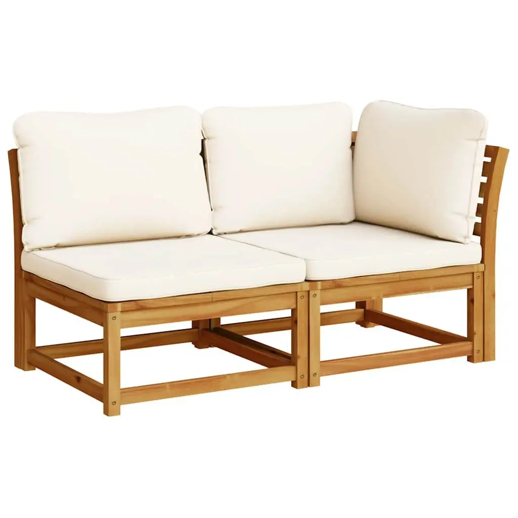 Outdoor 2-Piece Sectional Sofa Set in Brown