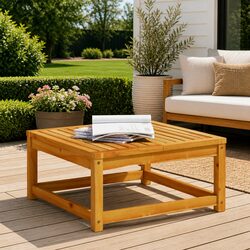 Durable Solid Wood Outdoor Garden Table 63x63x30cm