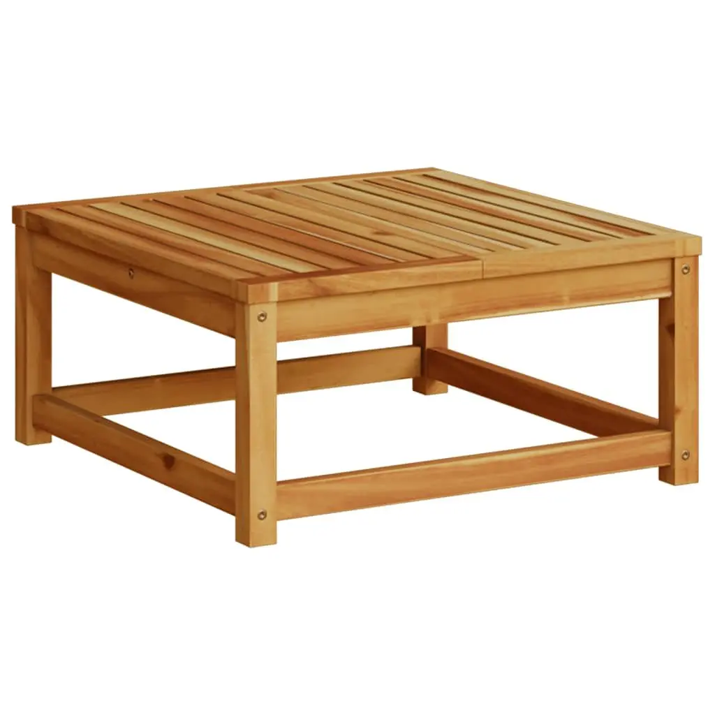 Outdoor Garden Table 63x63x30cm Brown Wood Patio Dining Furniture Backyard