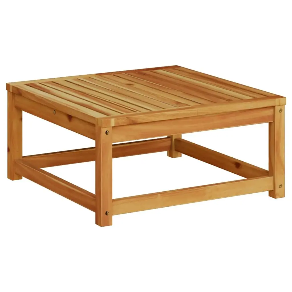 Outdoor Garden Table 63x63x30cm Brown Wood Patio Dining Furniture Backyard