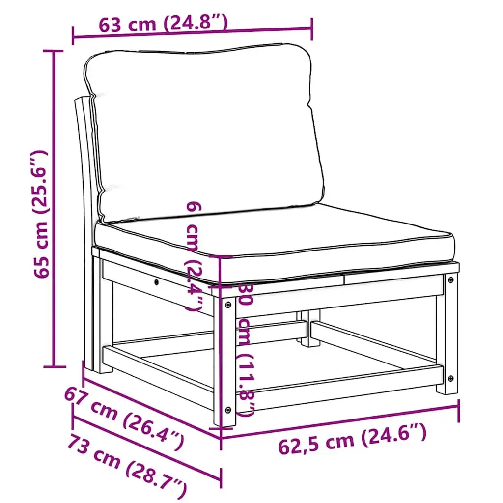 Outdoor Sectional Sofa with Cushions
