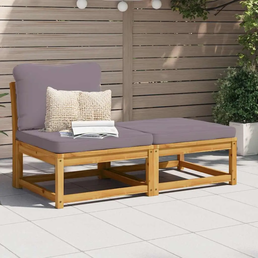Brown Outdoor Sectional Sofa Set with Cushions