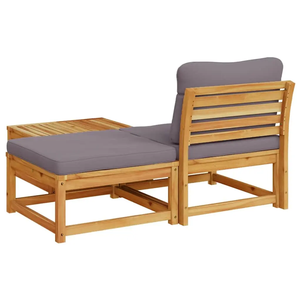 Brown Outdoor Sectional Sofa Set with Cushions