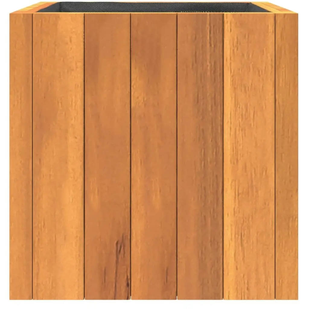 Solid Acacia Wood Garden Planter Box 25x25x25 cm