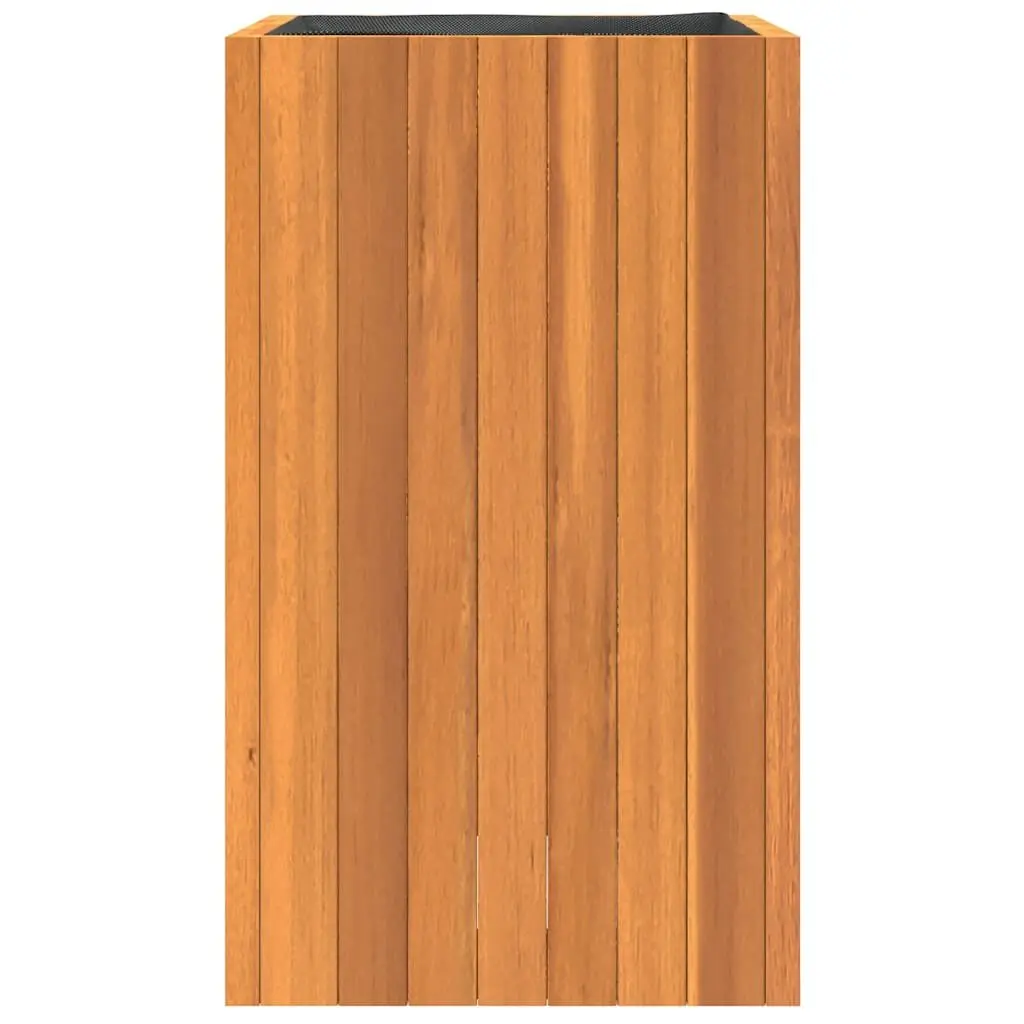 Garden Planter Box Solid Acacia Brown 35x35x60 cm Indoor Outdoor Flower Pot