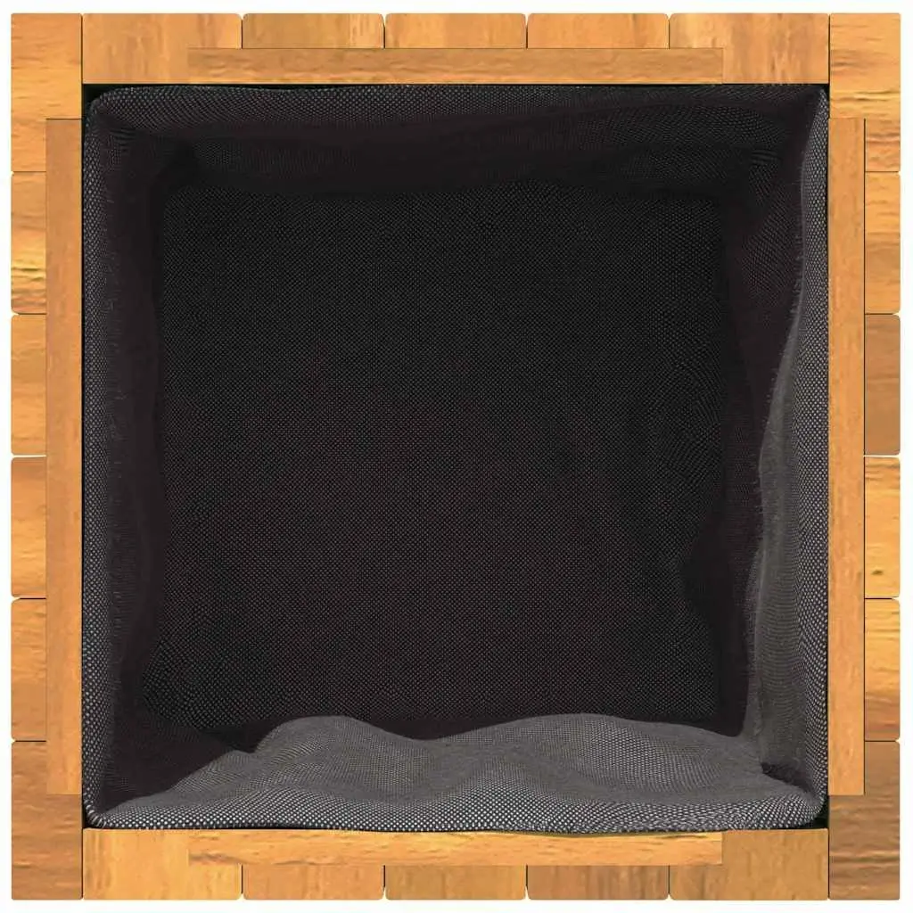 Garden Planter Box Solid Acacia Brown 35x35x60 cm Indoor Outdoor Flower Pot