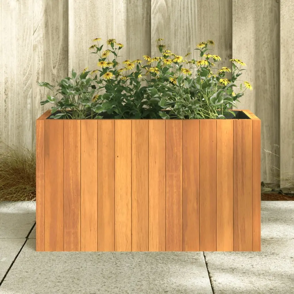 Acacia Wood Garden Planter for Flowers