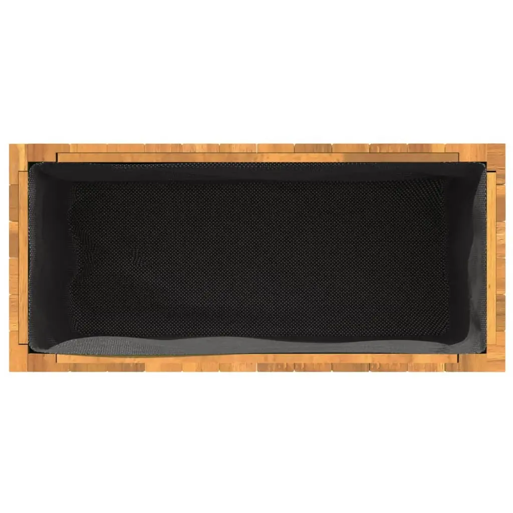 Garden Planter Box Solid Wood Acacia Brown 59 x 27.5 x 70 cm