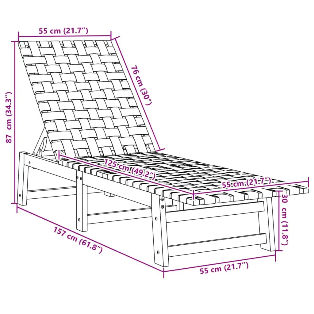 Sun Lounger for Outdoor Relaxation