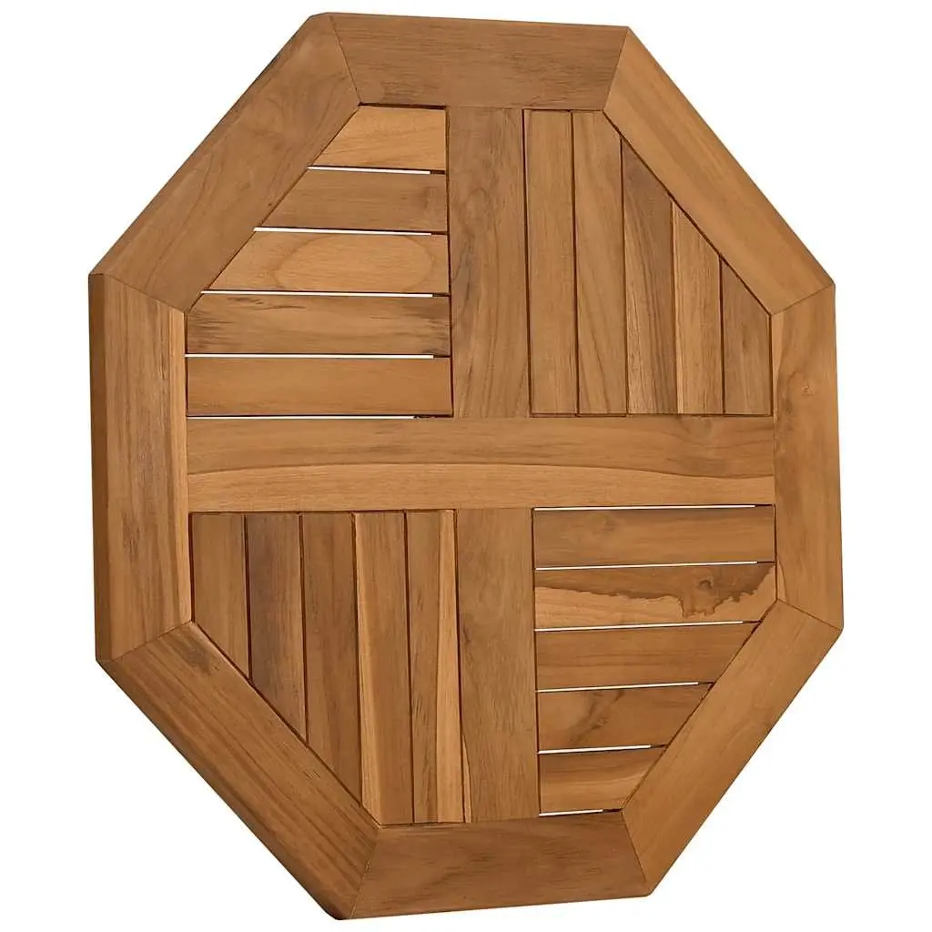 Solid Teak Octagonal Table Top 60x60cm for Gardens