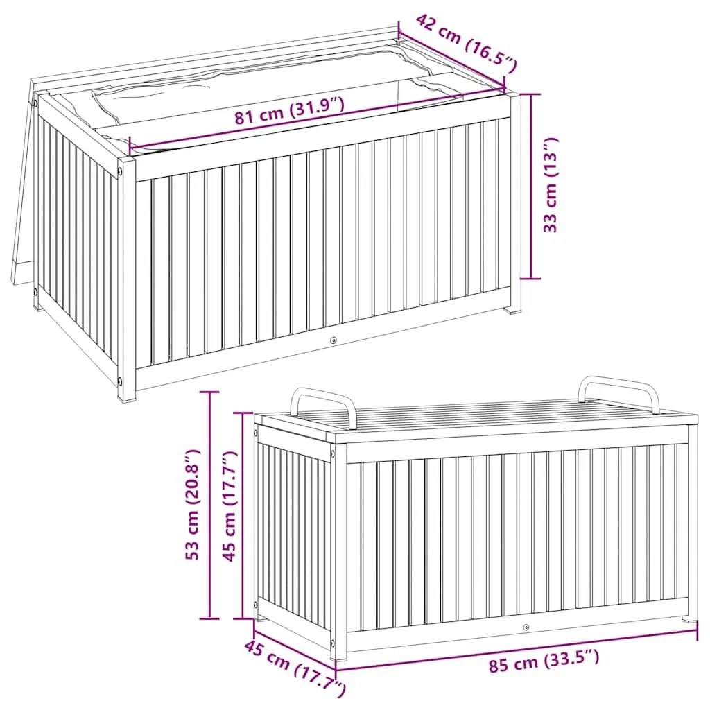 Outdoor Cushion Box for Garden Storage