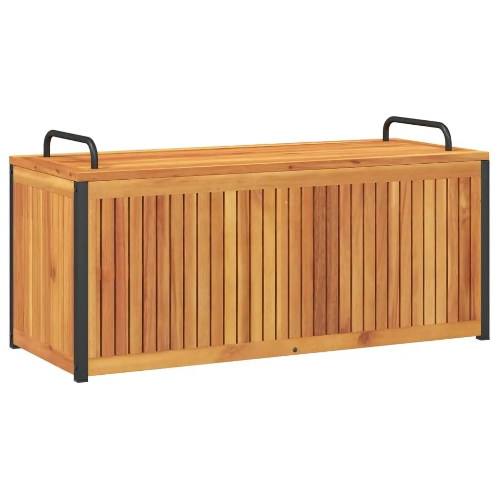 Acacia Wood Outdoor Cushion Storage Box 110x45x42/53cm