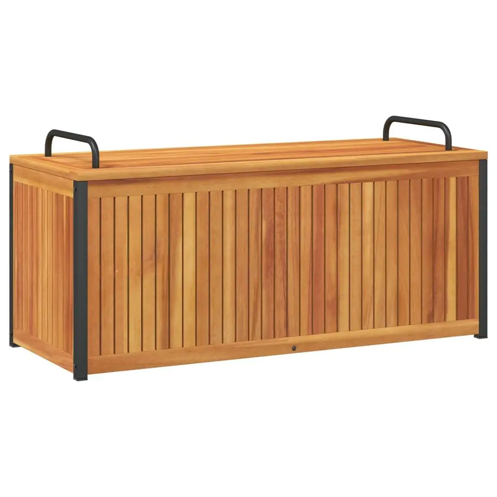 Acacia Wood Outdoor Cushion Storage Box 110x45x42/53cm