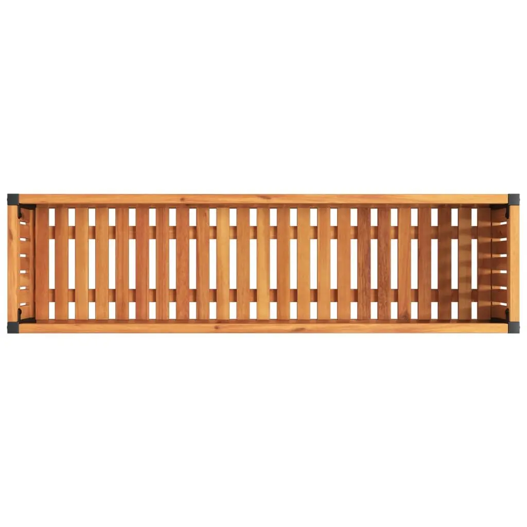 Garden Planter Box Wooden 110x30x27.5cm Brown