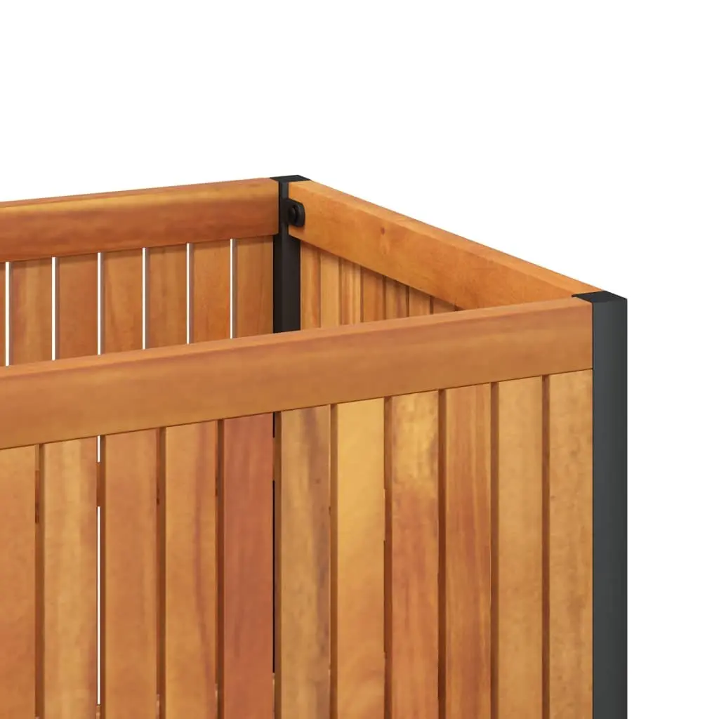 Garden Planter Box Wooden 110x30x27.5cm Brown