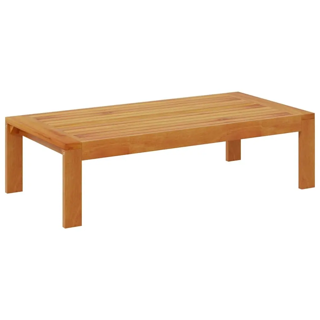 Outdoor Table Acacia Wood Brown 100x50x27cm Solid Patio Furniture