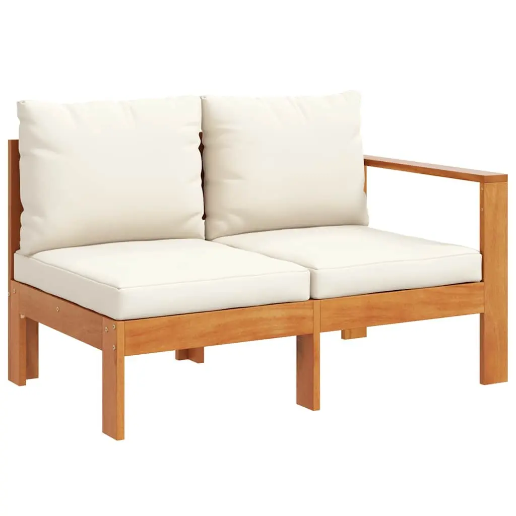 2-Seater Outdoor Garden Sofa with Armrest
