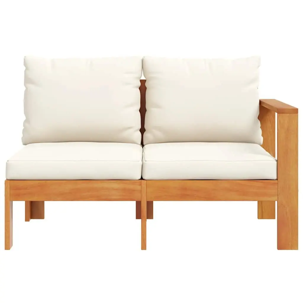 2-Seater Outdoor Garden Sofa with Armrest