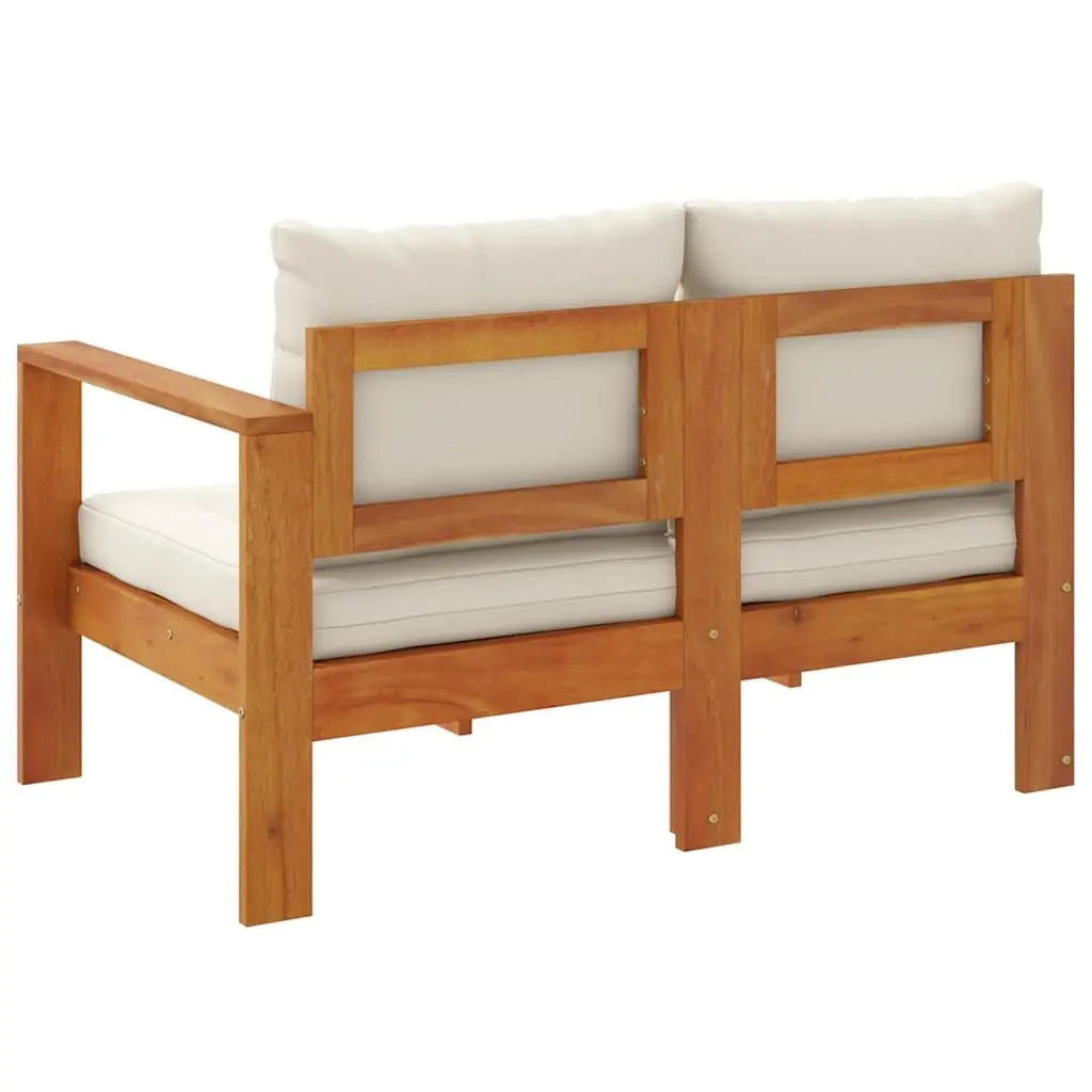 2-Seater Outdoor Garden Sofa with Armrest