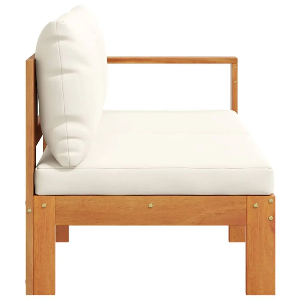 2-Seater Outdoor Garden Sofa with Armrest