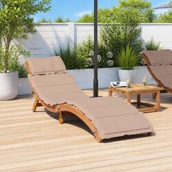 Durable Outdoor Sun Lounger with Thick Cushion