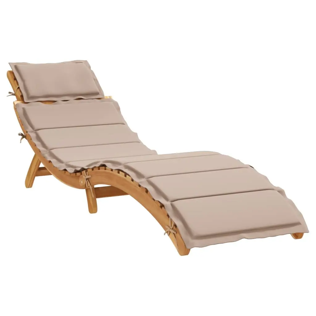 Outdoor Sun Lounger with Thick Cushion
