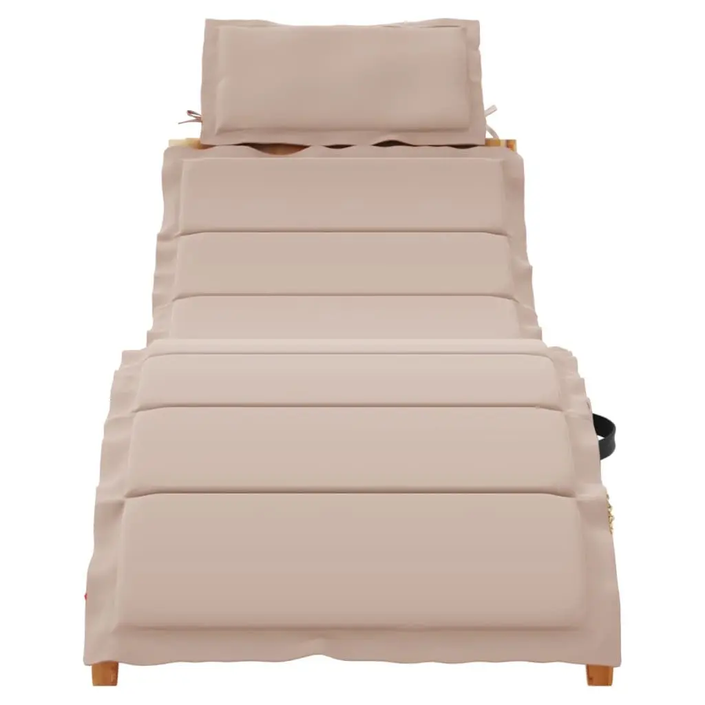 Outdoor Sun Lounger with Thick Cushion