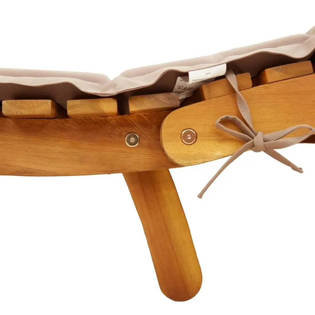 Outdoor Sun Lounger with Thick Cushion