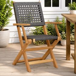 Durable Foldable Outdoor Garden Chairs Set of 2