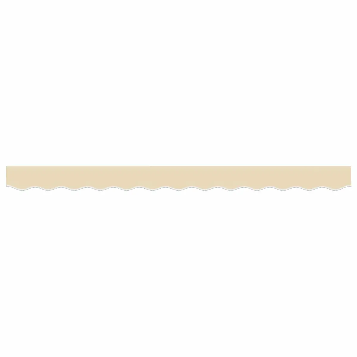 Cream Stripe Replacement Awning Valance Fabric 3m