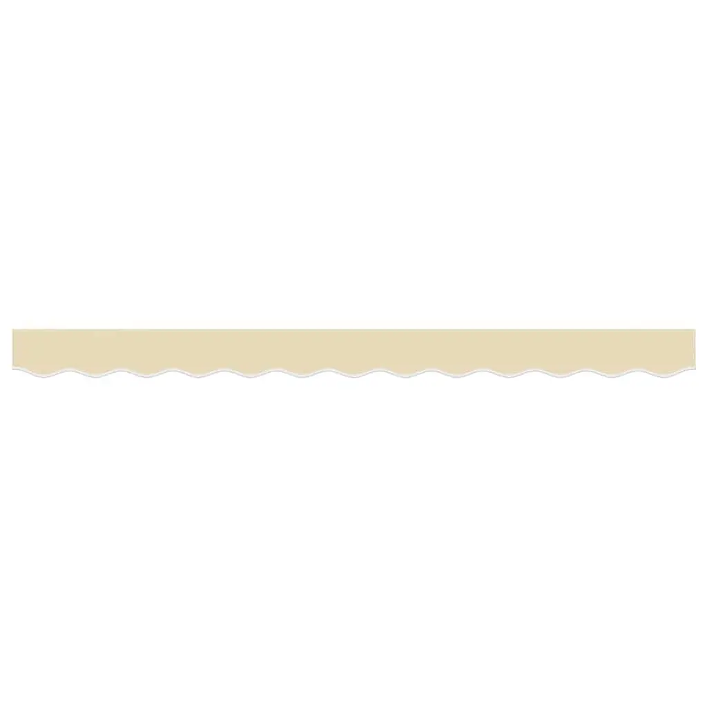 Cream Stripe Replacement Awning Valance Fabric 3m