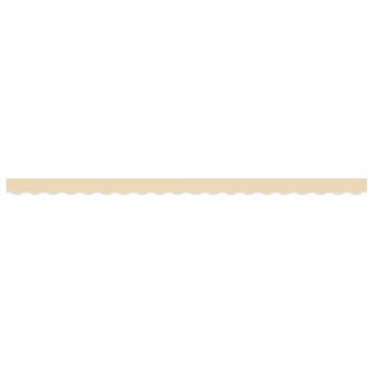 Cream Stripe Replacement Awning Valance Fabric 4.5m