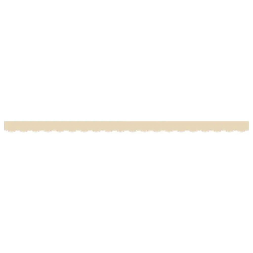 Cream Stripe Replacement Awning Valance Fabric 4.5m