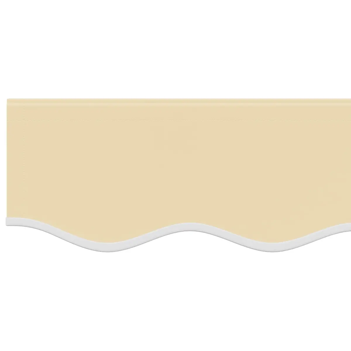 Cream Stripe Replacement Awning Valance 5m