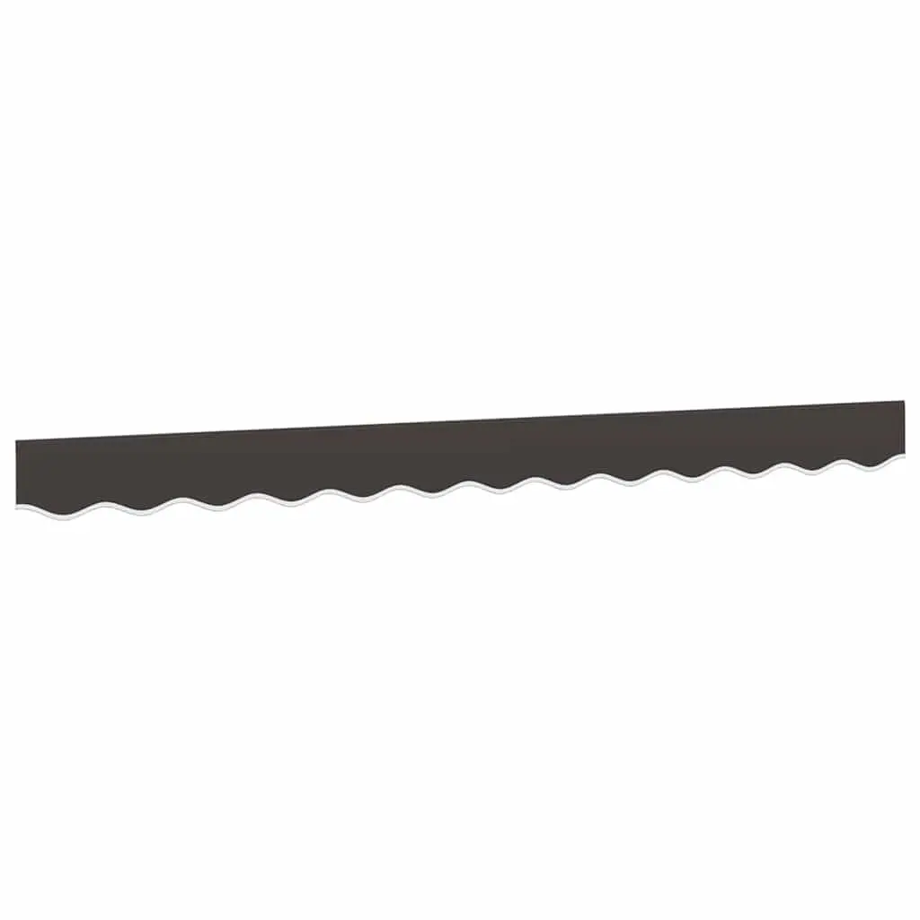 Replacement Awning Valance Fabric Anthracite Stripe 3.5m