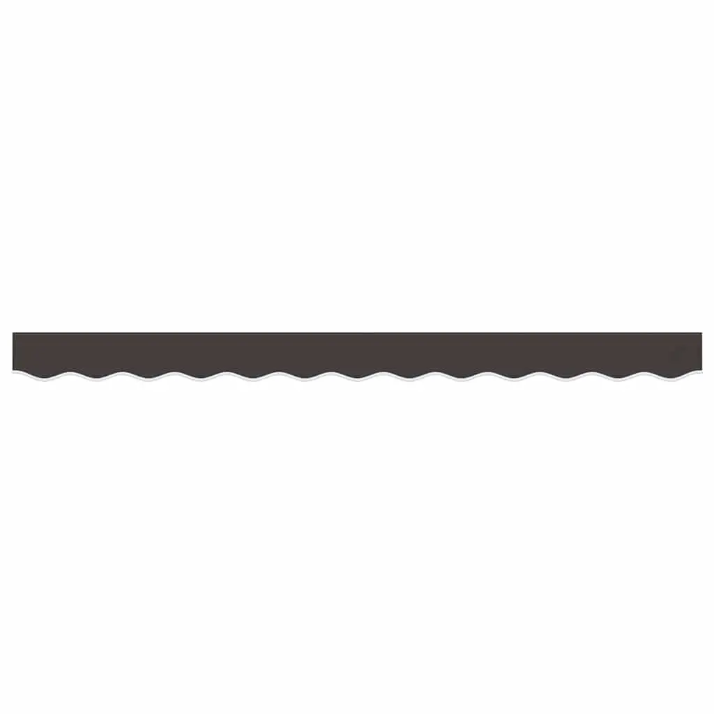 Replacement Awning Valance Fabric Anthracite Stripe 3.5m