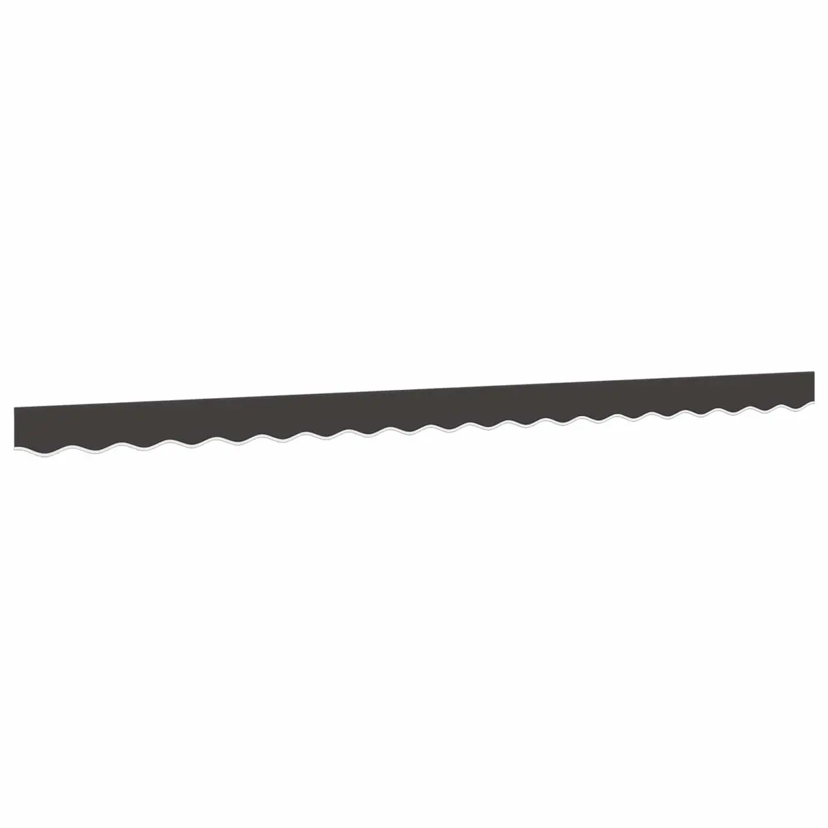 Anthracite Stripe Awning Valance Fabric 4m