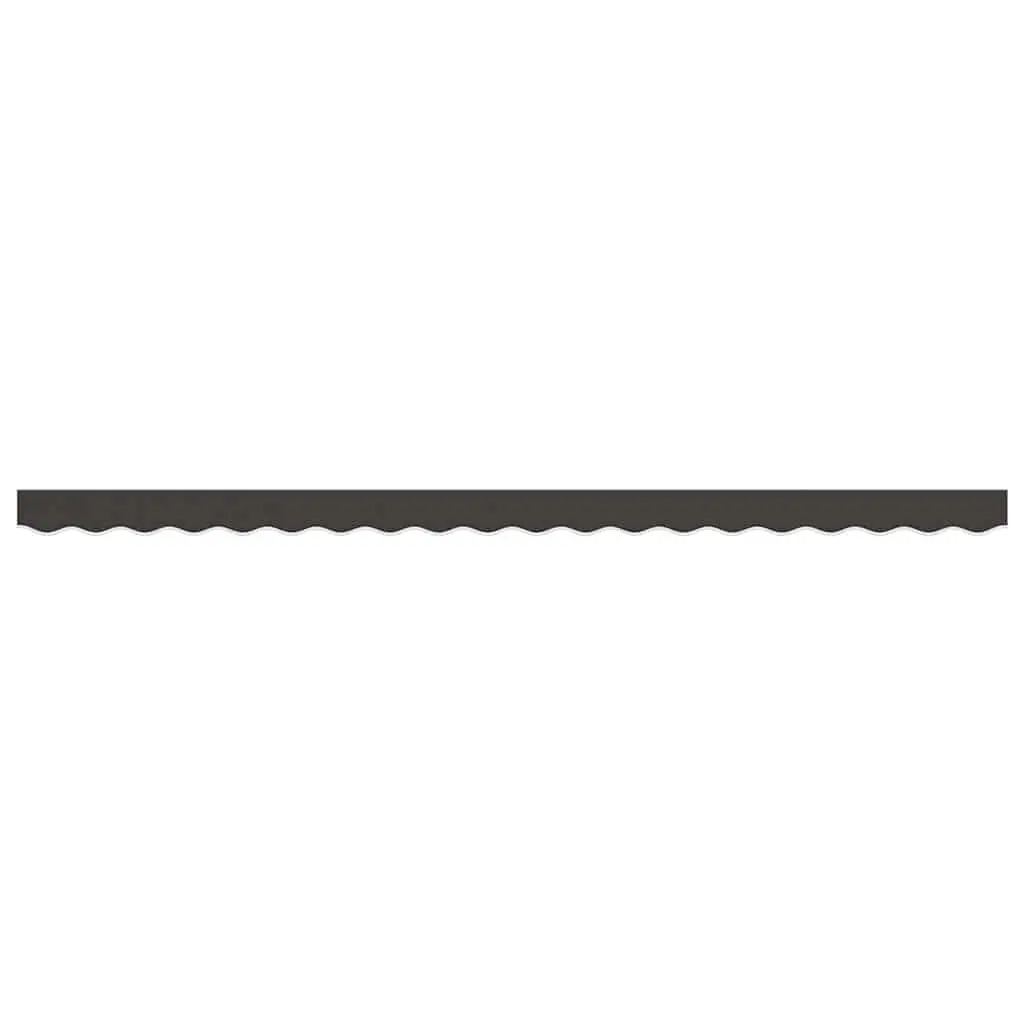 Anthracite Stripe Awning Valance Fabric 4m