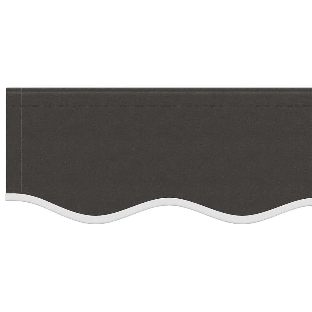 Anthracite Stripe Awning Valance Fabric 4m