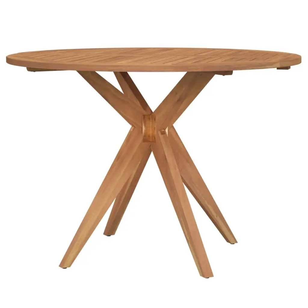 Solid Wood Acacia Round Garden Table for Outdoor Dining