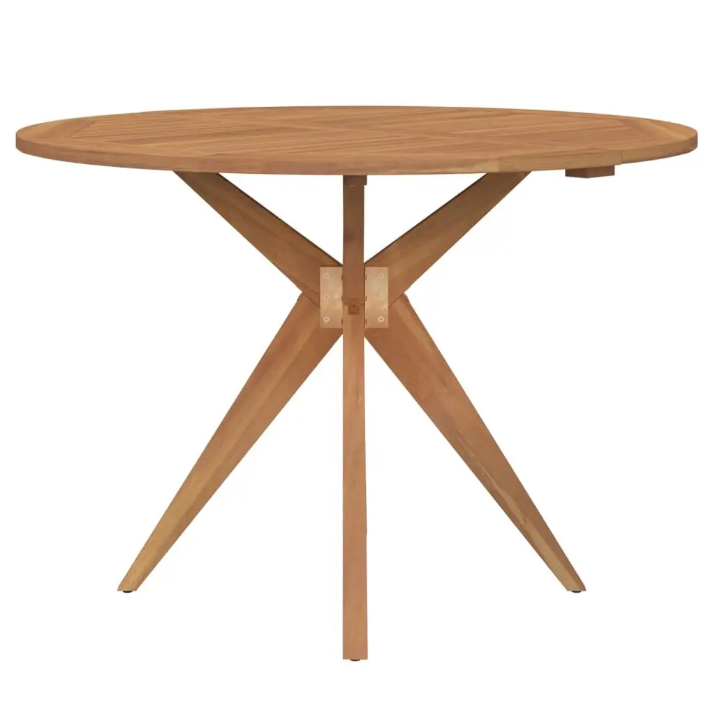 Solid Wood Acacia Round Garden Table for Outdoor Dining