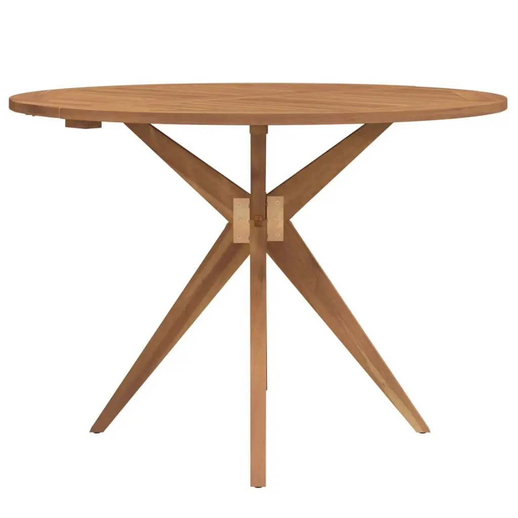 Solid Wood Acacia Round Garden Table for Outdoor Dining