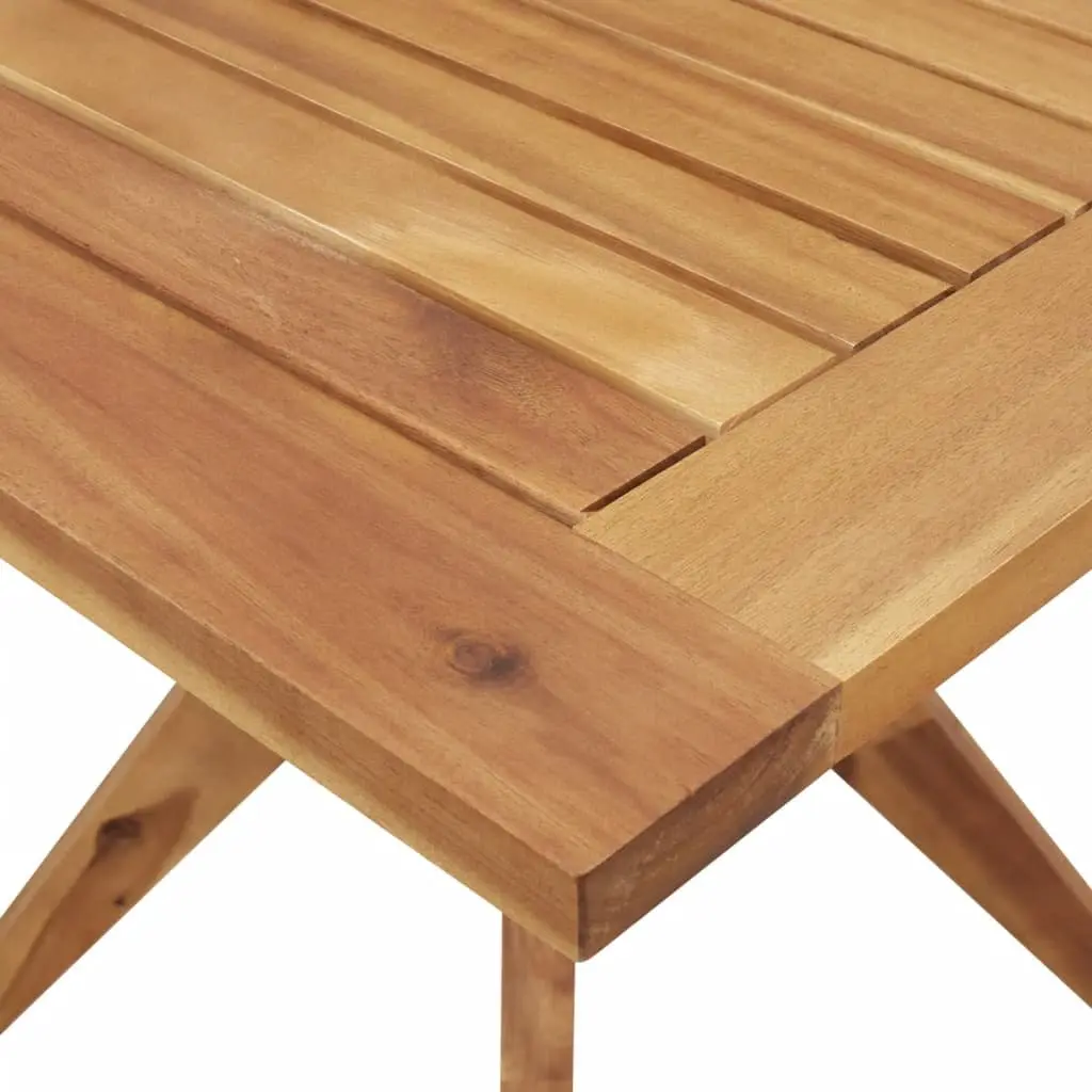 Solid Wood Garden Table 110x110x75cm