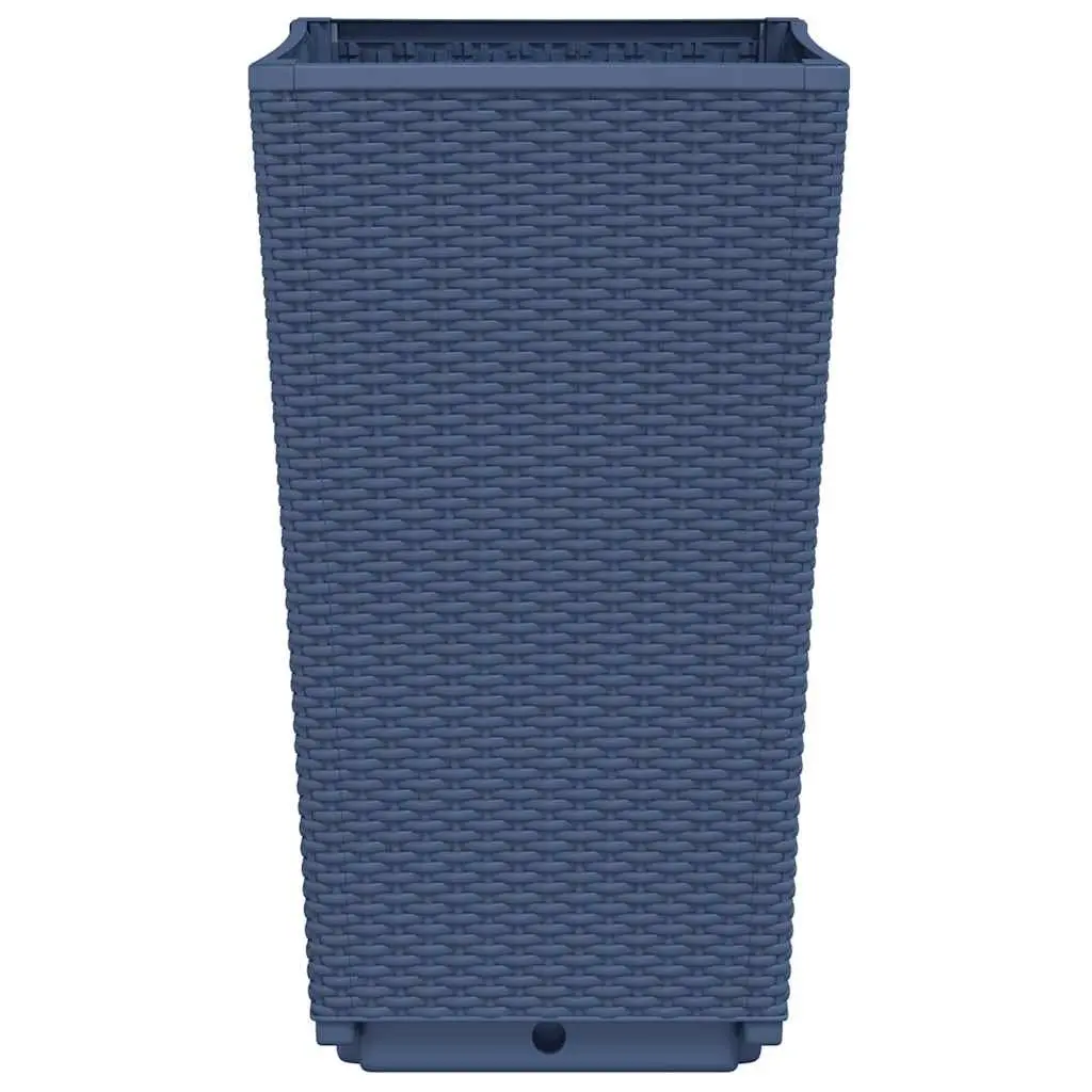 Garden Planters Polypropylene 32.5x57cm Grey 2 Piece Set